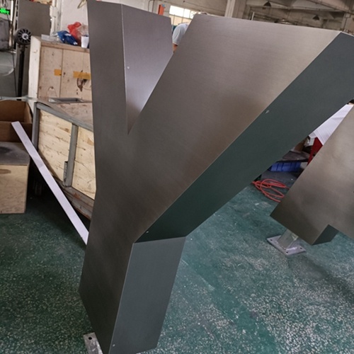 Stainless steel big channel letter