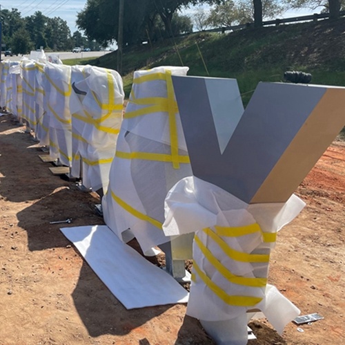 Stainless steel big channel letter