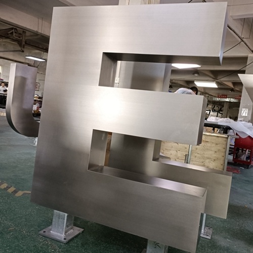 Stainless steel big channel letter