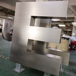 stainless steel fabricated letter sign